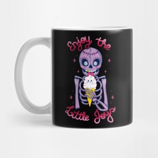 Enjoy the little Joys - Cute skull Gift Mug